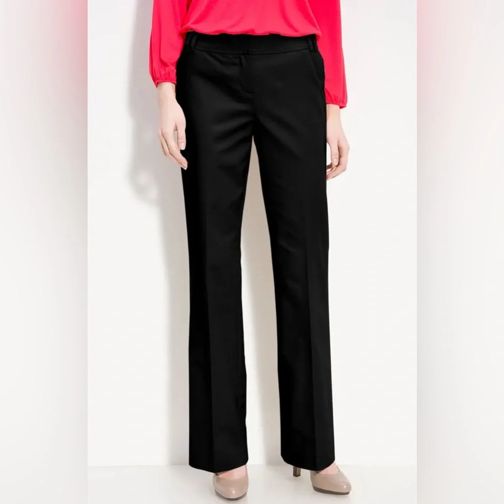 NWT Halogen Black TAYLOR Fit Curvy Fit Women's Dress Pants - Picture 2 of 7